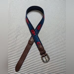 The Belted Cow Company Lobster New England Nantucket Preppy Belt Sz 32